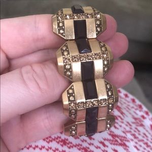 J.Crew stretch goldtone bracelet